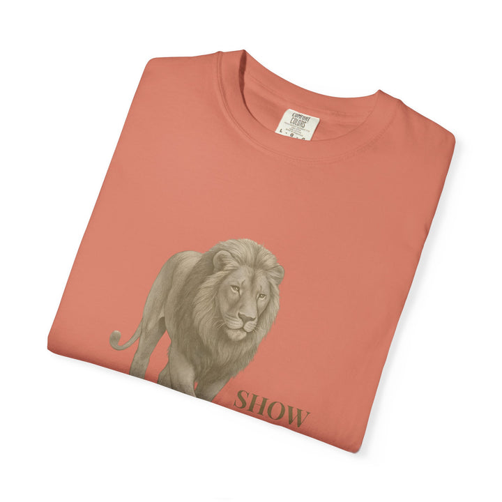 Show Up – Lion | Empowered & Bold | Sketch Series by Pure Perspective | Eco Friendly Graphic Tee