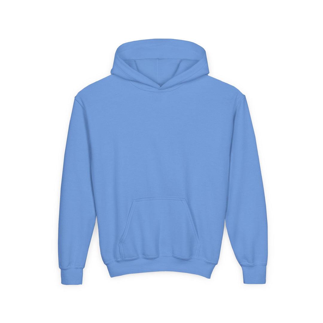 Kids Capybara "I Rest, Therefore I Am" Heavy Blend Hoodie | Back Print Design | Grounded & Gentle | Inspirational Message