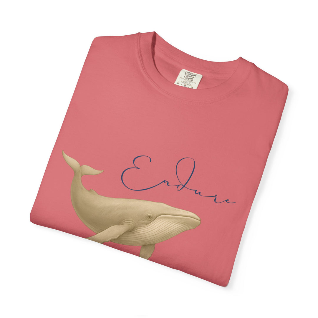 Endure – Blue Whale | Connected & Compassionate | Sketch Series by Pure Perspective App | Eco Friendly Graphic Tee