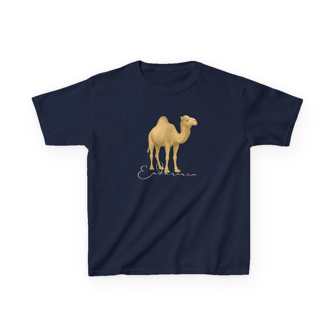 Kids Camel Tee | "Endurance" | Sketch Design | Eco-Conscious | Patient & Peaceful