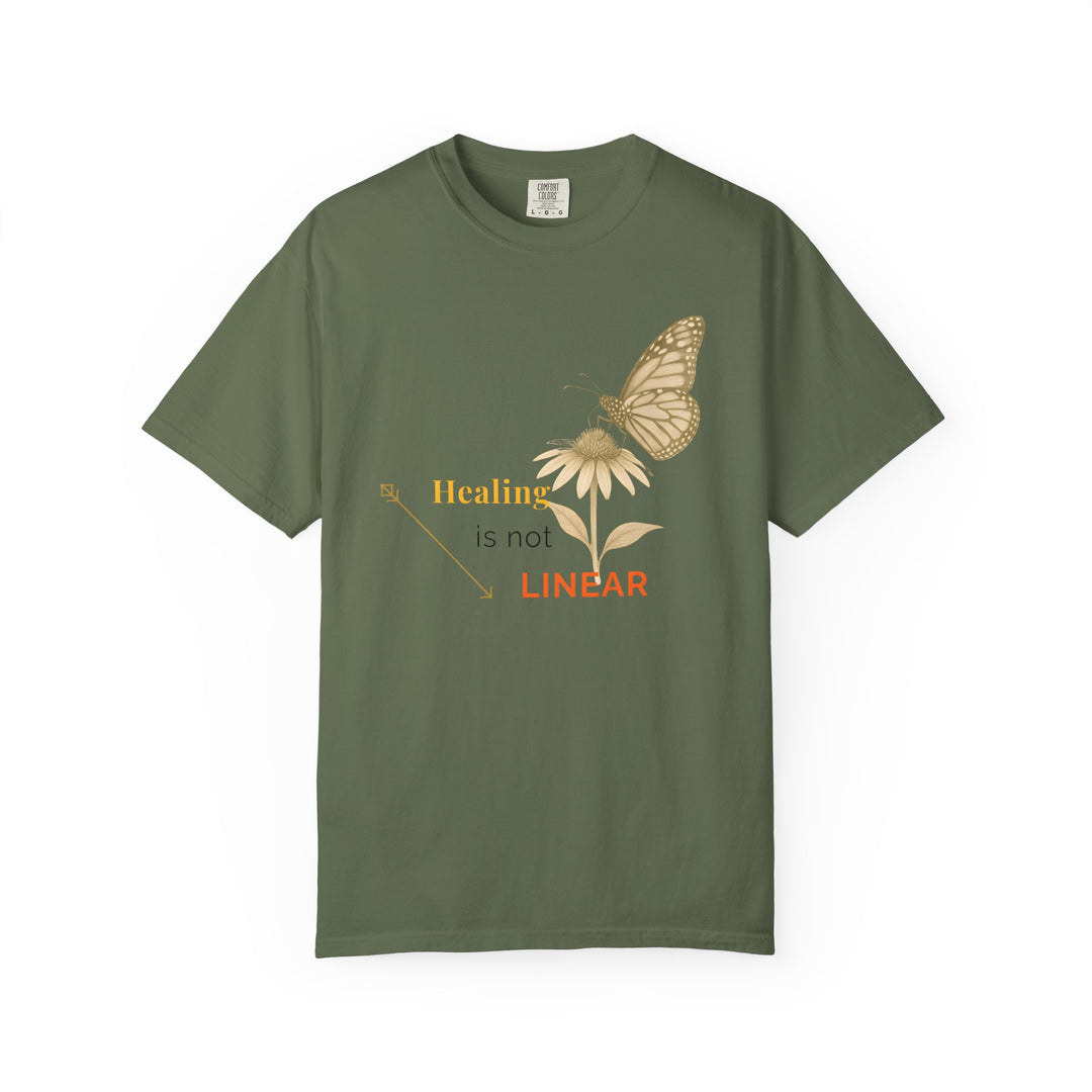 Healing is not Linear – Monarch Butterfly | Hopeful & Healing | Sketch Series by Pure Perspective App | Eco Friendly Graphic Tee