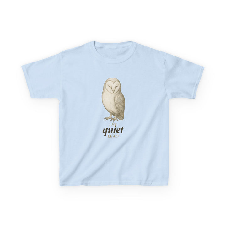 Kids Barn Owl Tee | "Listen First" | Sketch Design | Eco-Conscious | Calm & Centered