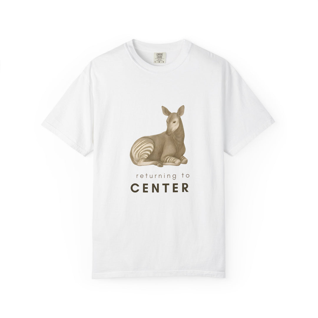 Returning to Center – Okapi | Calm & Centered | Sketch Series by Pure Perspective | Eco Friendly Graphic Tee