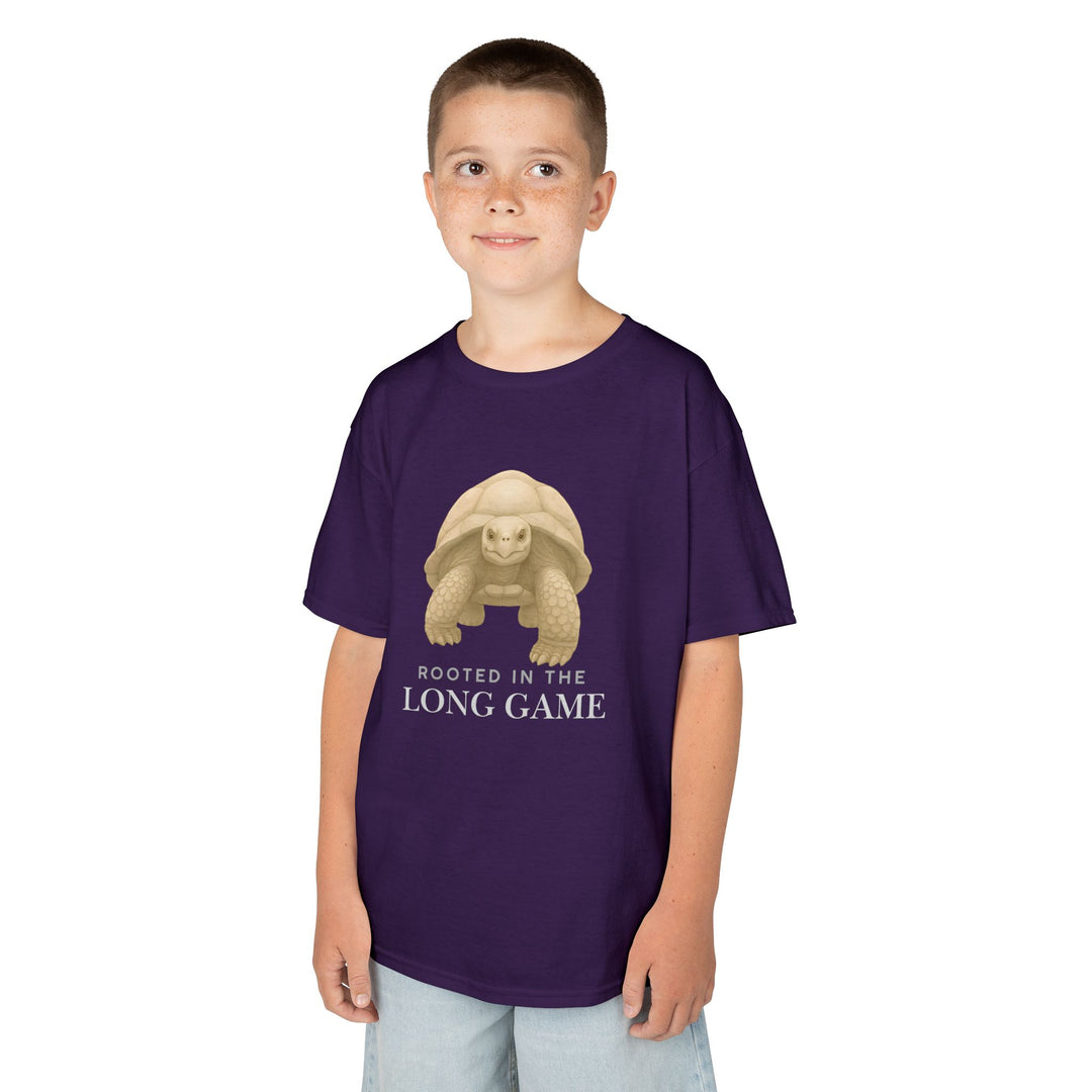 Kids Giant Tortoise Tee | "Build Your Future" | Sketch Design | Eco-Conscious | Grounded & Gentle