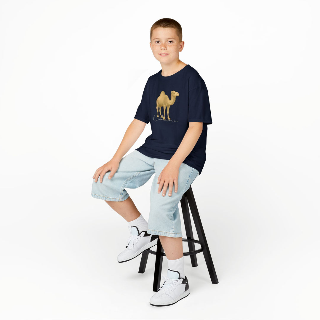 Kids Camel Tee | "Endurance" | Sketch Design | Eco-Conscious | Patient & Peaceful