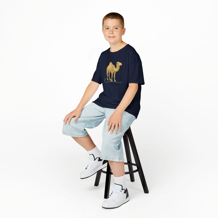 Kids Camel Tee | "Endurance" | Sketch Design | Eco-Conscious | Patient & Peaceful