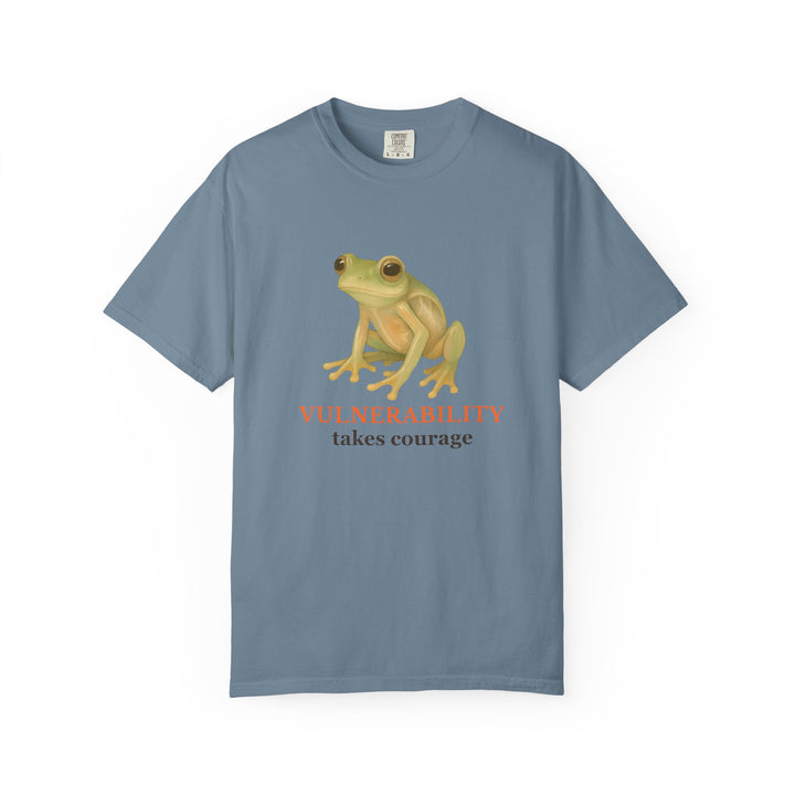 Vulnerability Takes Courage – Glass Frog | Hopeful & Healing | Sketch Series by Pure Perspective App | Eco Friendly Graphic Tee