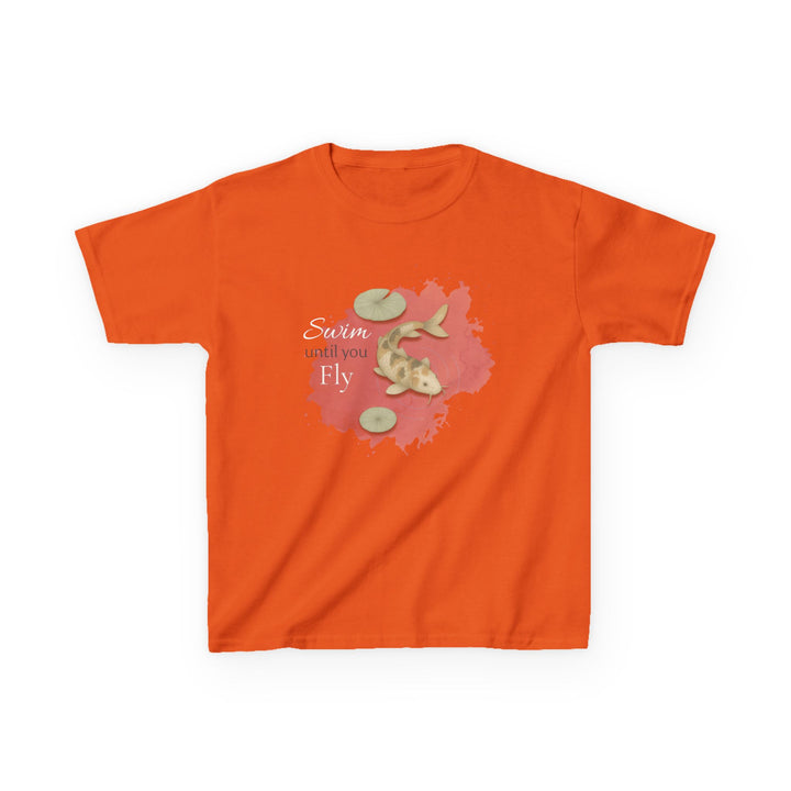 Kids Koi Fish Tee | "Swim Until You Fly" | Sketch Design | Eco-Conscious | Hopeful & Healing