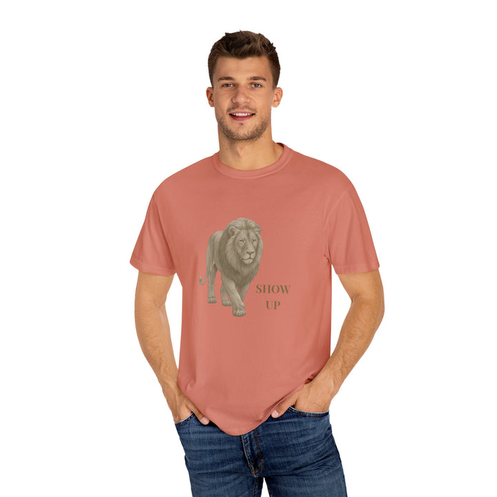 Show Up – Lion | Empowered & Bold | Sketch Series by Pure Perspective | Eco Friendly Graphic Tee