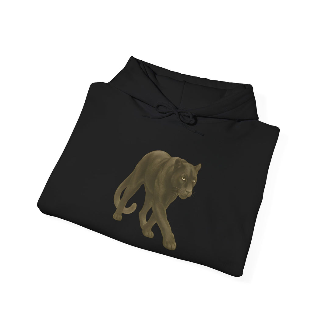 Wait in Silence – Jaguar Edition | Reflection & Wise Series | Unisex Heavy Blend™ Hooded Sweatshirt | Eco-Friendly Apparel