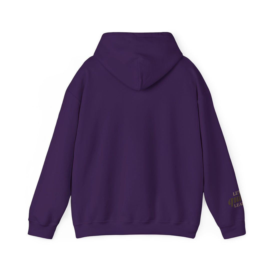 Let Quiet Lead – Barn Owl Edition | Calm & Centered Series | Unisex Heavy Blend™ Hooded Sweatshirt | Eco-Friendly Apparel