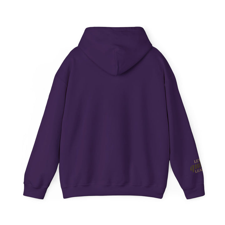 Let Quiet Lead – Barn Owl Edition | Calm & Centered Series | Unisex Heavy Blend™ Hooded Sweatshirt | Eco-Friendly Apparel