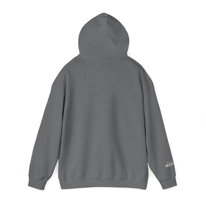 Mastery in Motion – Snow Leopard Edition | Patient & Peaceful Series | Unisex Heavy Blend™ Hooded Sweatshirt | Eco-Friendly Apparel