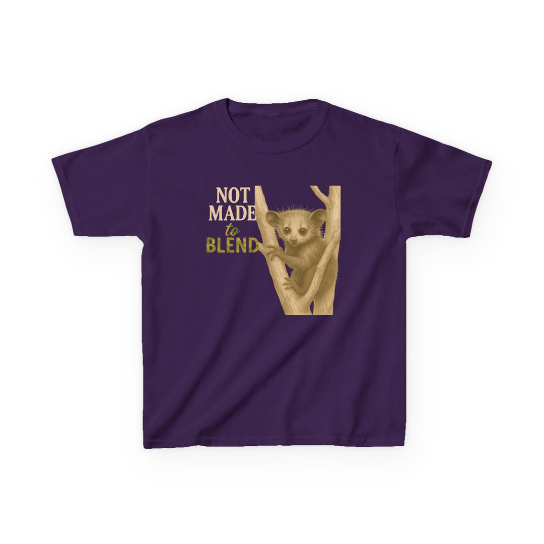 Kids Aye Aye Tee | "Not Made to Blend" | Sketch Design | Eco-Conscious | Reflective & Wise