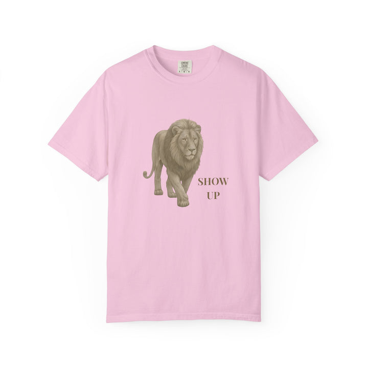 Show Up – Lion | Empowered & Bold | Sketch Series by Pure Perspective | Eco Friendly Graphic Tee