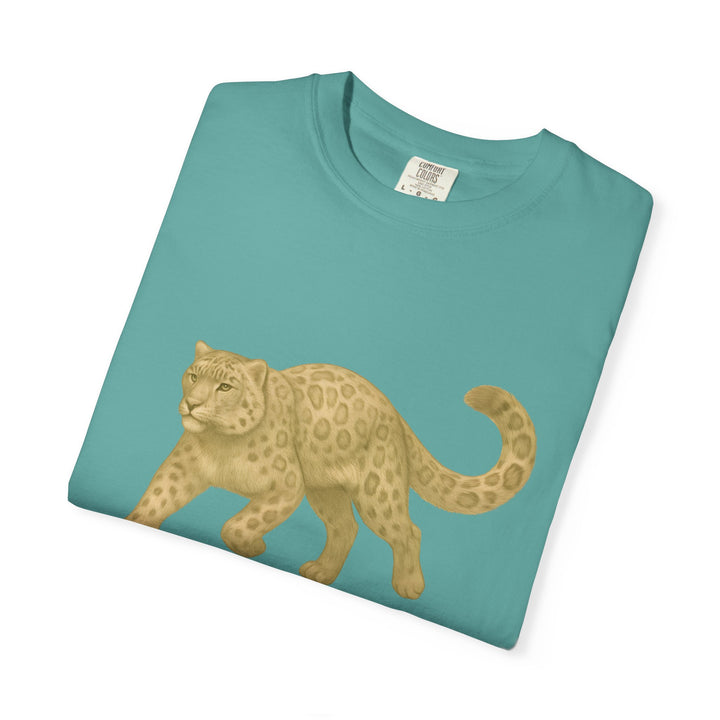 Master In Motion – Snow Leopard | Patience & Peaceful | Sketch Series by Pure Perspective App | Eco Friendly Graphic Tee