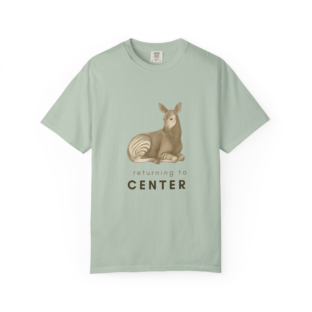 Returning to Center – Okapi | Calm & Centered | Sketch Series by Pure Perspective | Eco Friendly Graphic Tee