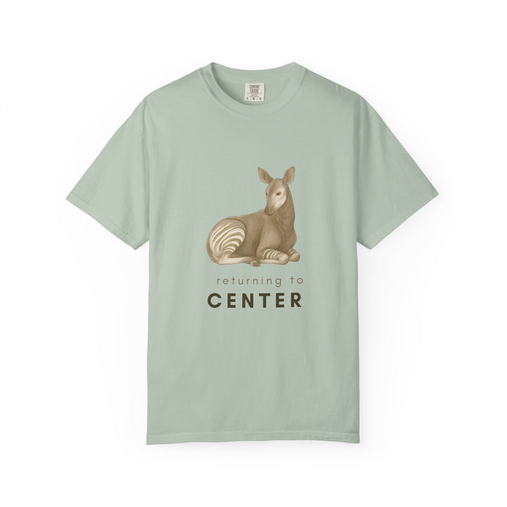 Returning to Center – Okapi | Calm & Centered | Sketch Series by Pure Perspective | Eco Friendly Graphic Tee