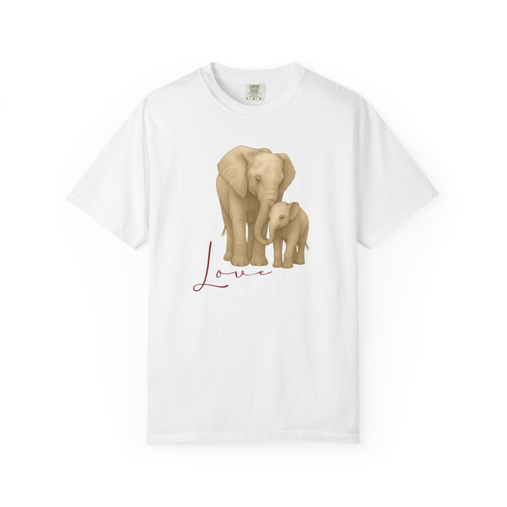 The Legacy of Love – Elephant Mom and Baby | Connected & Compassionate | Sketch Series by Pure Perspective App | Eco Friendly Graphic Tee