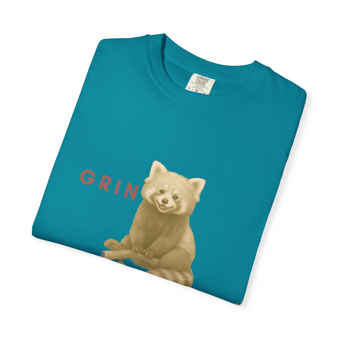Grin and go on – Red Panda | Joyful & Playful | Sketch Series by Pure Perspective App | Eco Friendly Graphic Tee