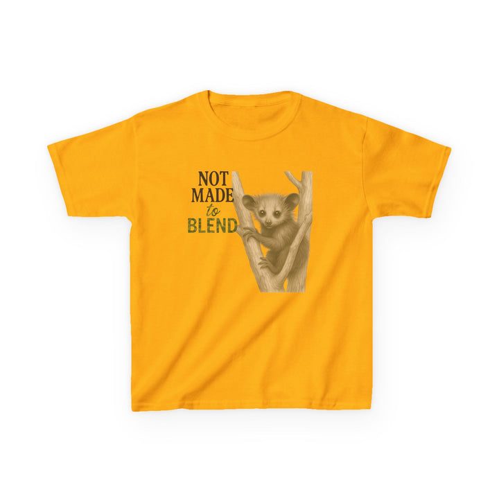 Kids Aye Aye Tee | "Not Made to Blend" | Sketch Design | Eco-Conscious | Reflective & Wise