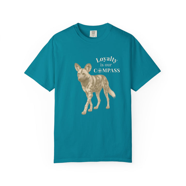 Loyalty Is Our Compass – African Wild Dog | Empowered & Bold | Sketch Series by Pure Perspective | Eco Friendly Graphic Tee