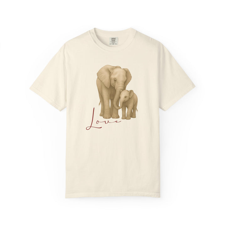 The Legacy of Love – Elephant Mom and Baby | Connected & Compassionate | Sketch Series by Pure Perspective App | Eco Friendly Graphic Tee