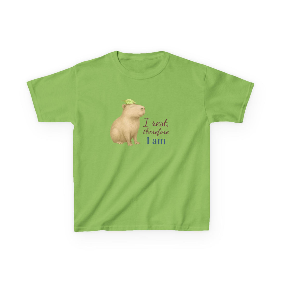Kids Capybara Tee | "Take it Easy" | Sketch Design | Eco-Conscious | Grounded & Gentle