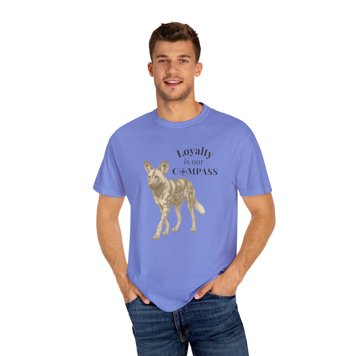 Loyalty Is Our Compass – African Wild Dog | Empowered & Bold | Sketch Series by Pure Perspective | Eco Friendly Graphic Tee