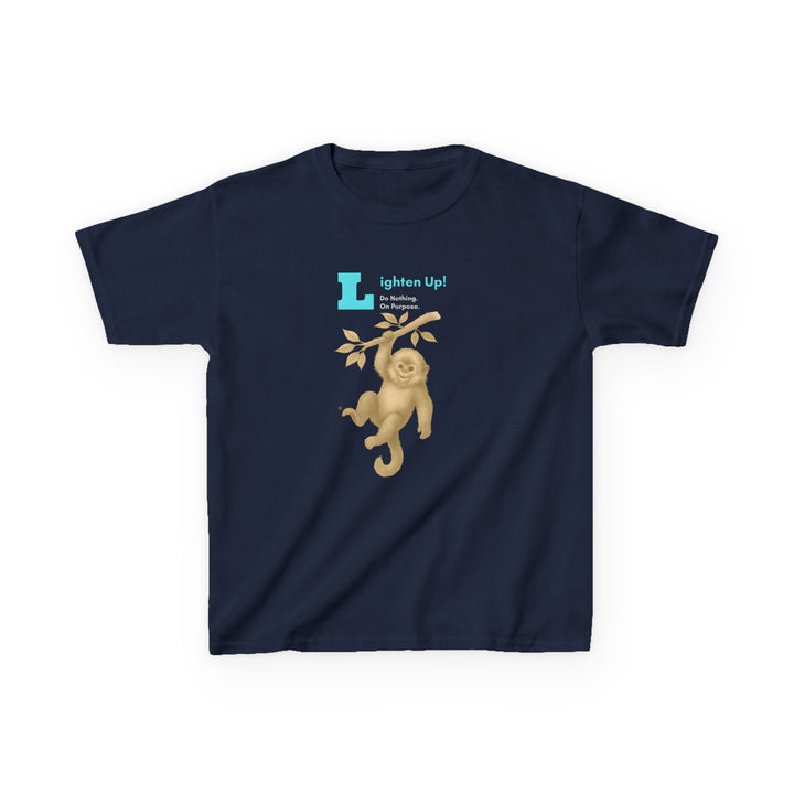 Kids Golden Snub-Nosed Monkey Tee | "Lighten Up" | Sketch Design | Eco-Conscious | Joyful & Playful