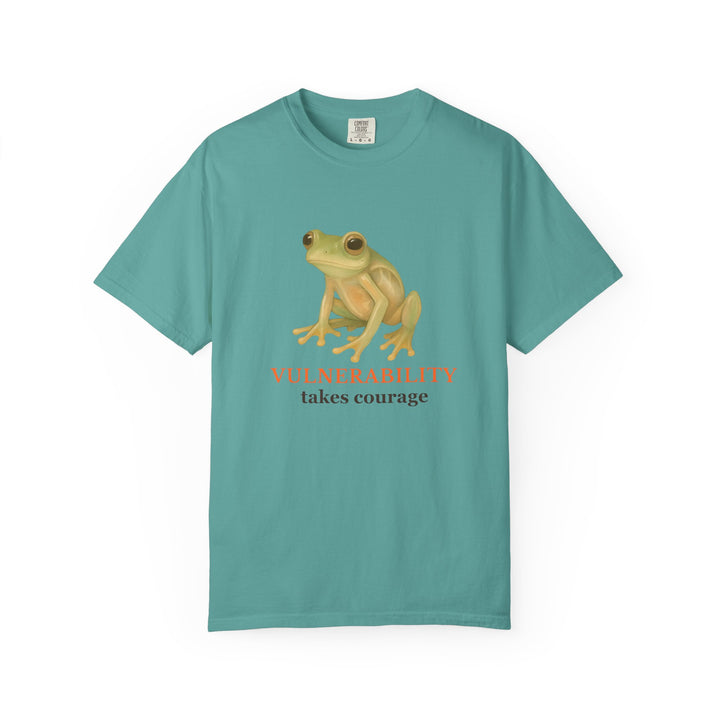 Vulnerability Takes Courage – Glass Frog | Hopeful & Healing | Sketch Series by Pure Perspective App | Eco Friendly Graphic Tee