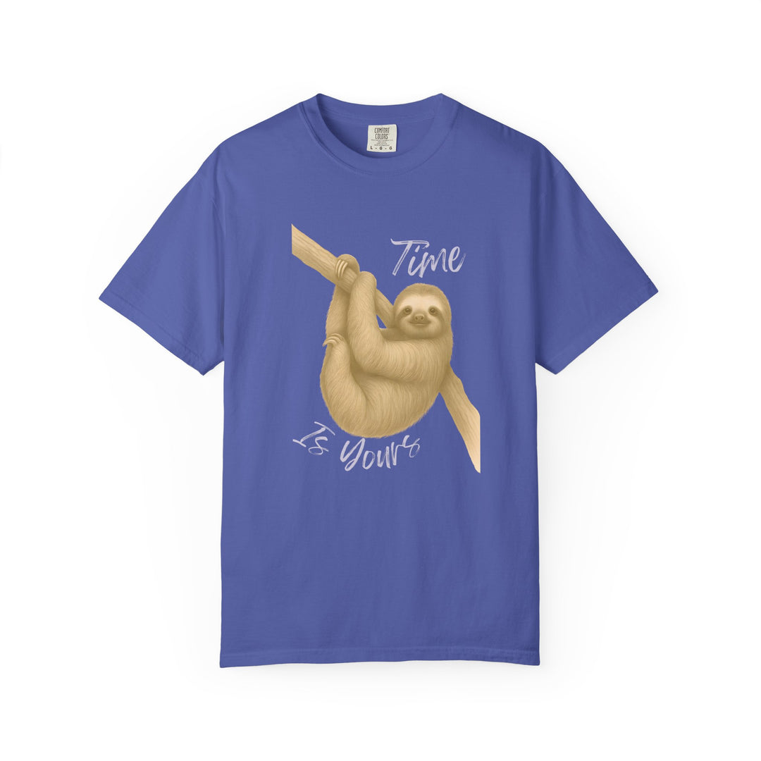 Time is Yours – Sloth | Joyful & Playful | Sketch Series by Pure Perspective | Eco Friendly Graphic Tee