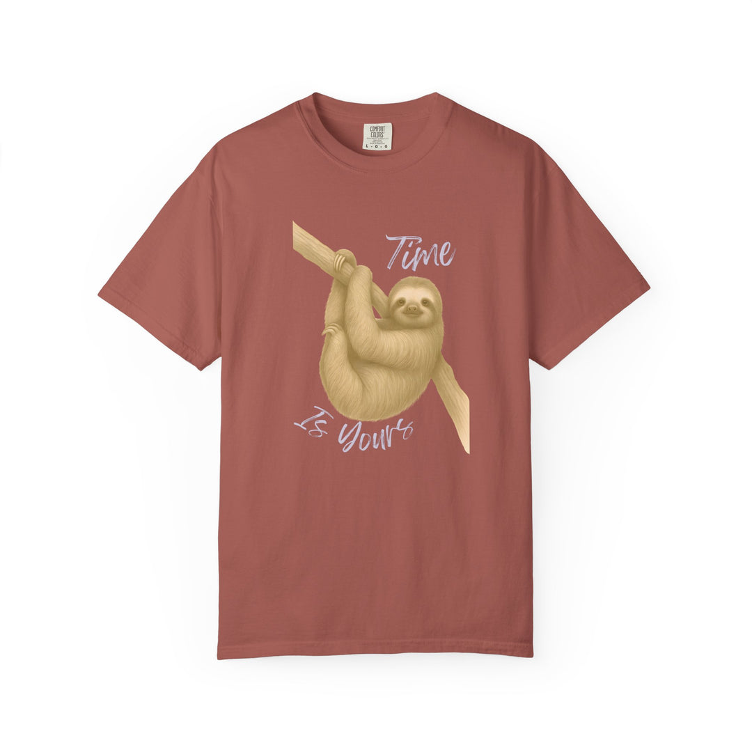 Time is Yours – Sloth | Joyful & Playful | Sketch Series by Pure Perspective | Eco Friendly Graphic Tee