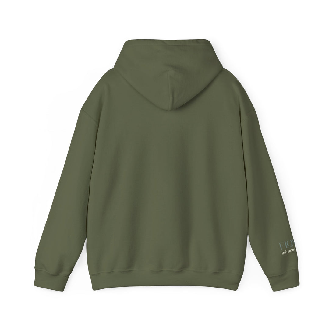 Flow without Force – Manatee | Calm & Centered Series | Unisex Heavy Blend™ Hooded Sweatshirt | Eco-Friendly Apparel