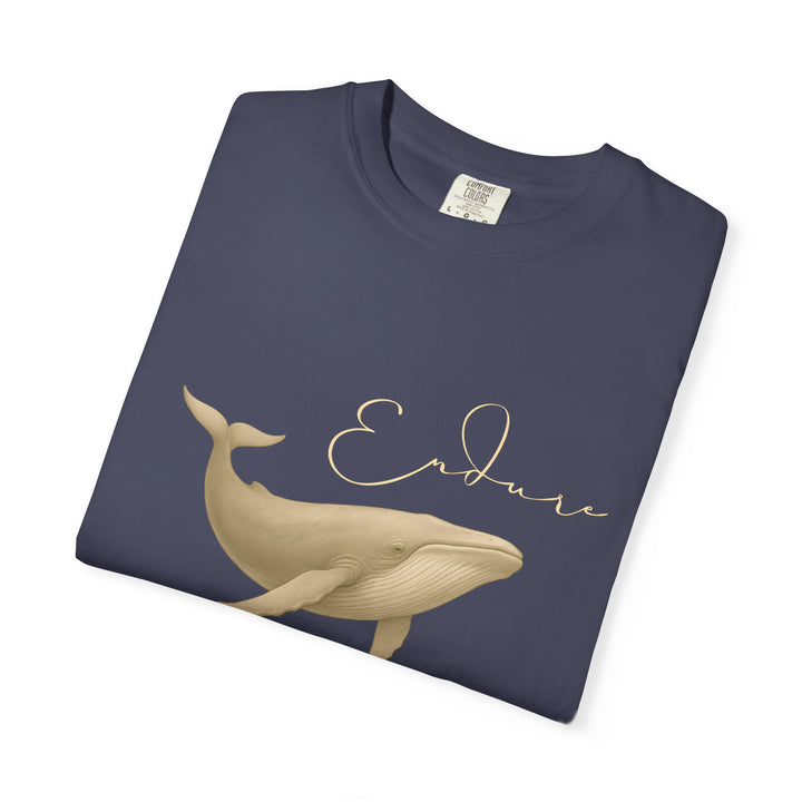 Endure – Blue Whale | Connected & Compassionate | Sketch Series by Pure Perspective App | Eco Friendly Graphic Tee