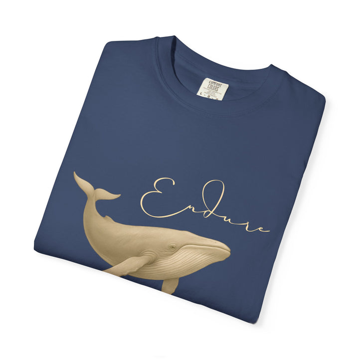 Endure – Blue Whale | Connected & Compassionate | Sketch Series by Pure Perspective App | Eco Friendly Graphic Tee