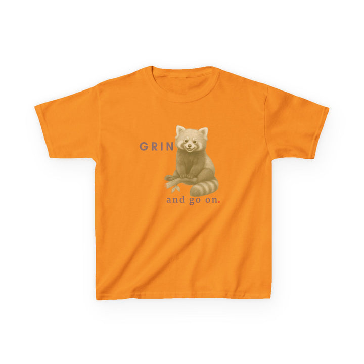 Kids Red Panda Tee | "Grin and Go On" | Sketch Design | Eco-Conscious | Joyful & Playful
