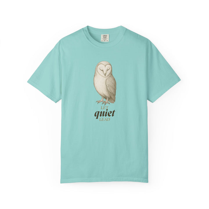 Let Quiet Lead – Owl | Calm & Centered | Sketch Series by Pure Perspective | Eco Friendly Graphic Tee