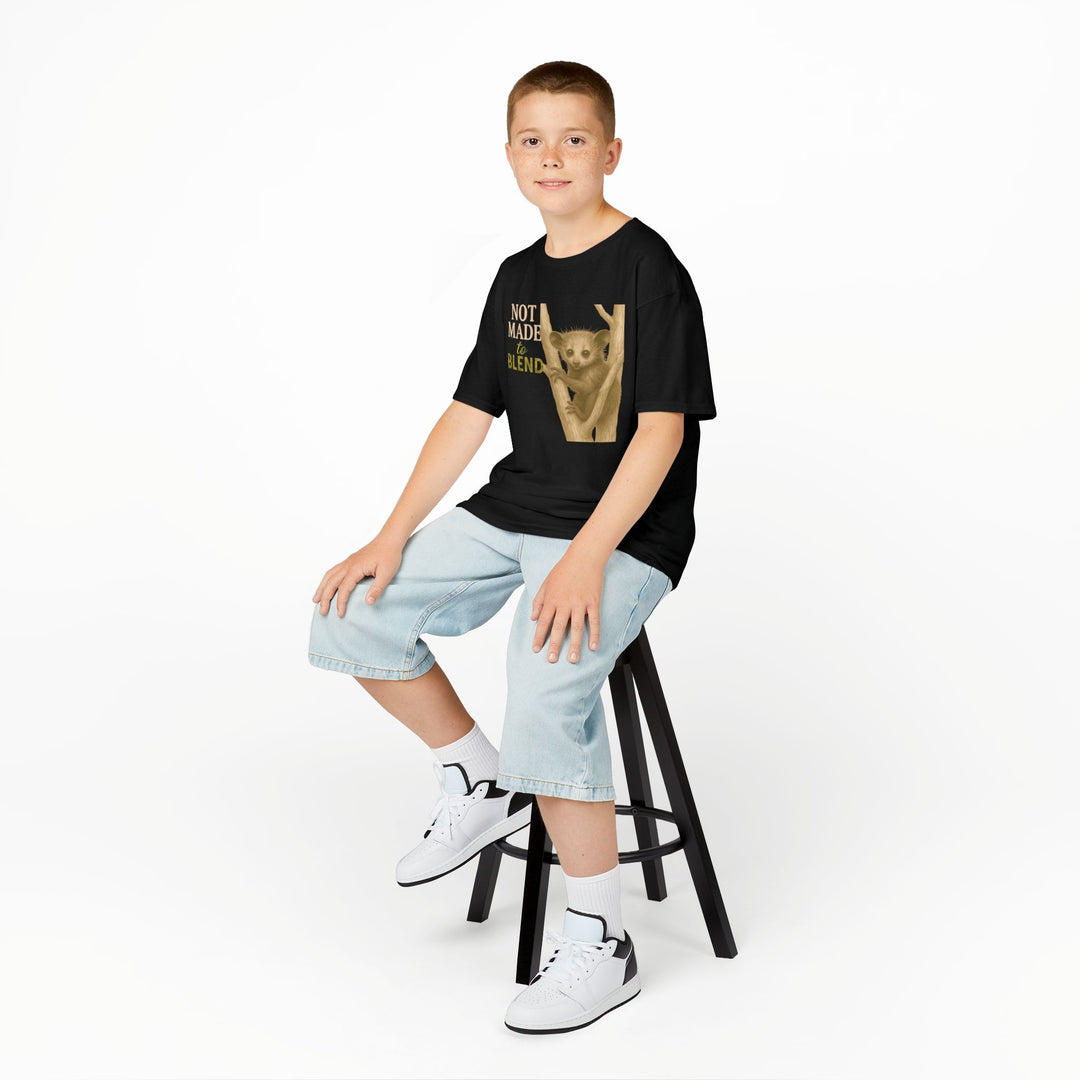 Kids Aye Aye Tee | "Not Made to Blend" | Sketch Design | Eco-Conscious | Reflective & Wise