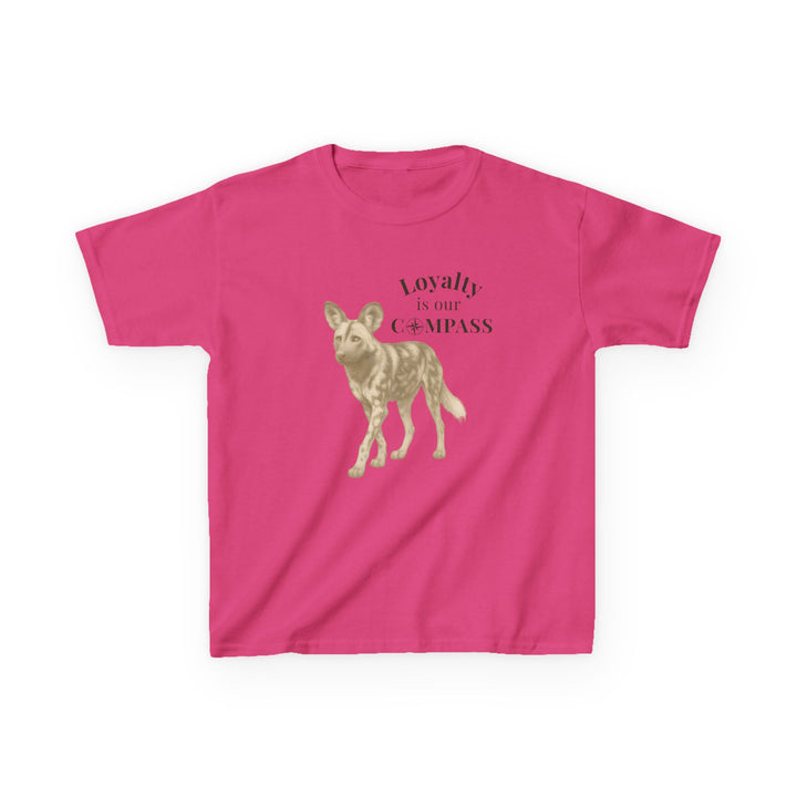 Kids African Wild Dog Tee | "Loyalty is Our Compass" | Sketch Design | Eco-Conscious | Empowered & Bold