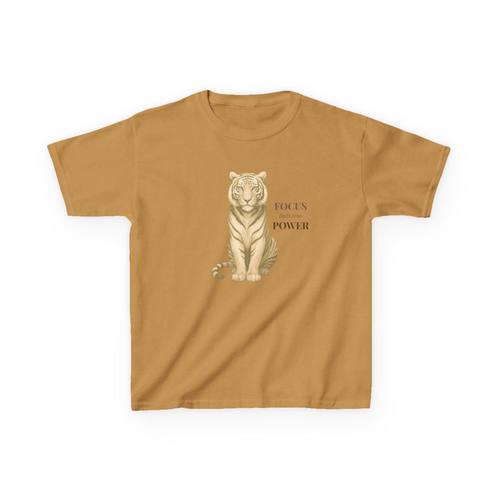 Kids Tiger Tee | "Power Through" | Sketch Design | Eco-Conscious | Empowered & Bold
