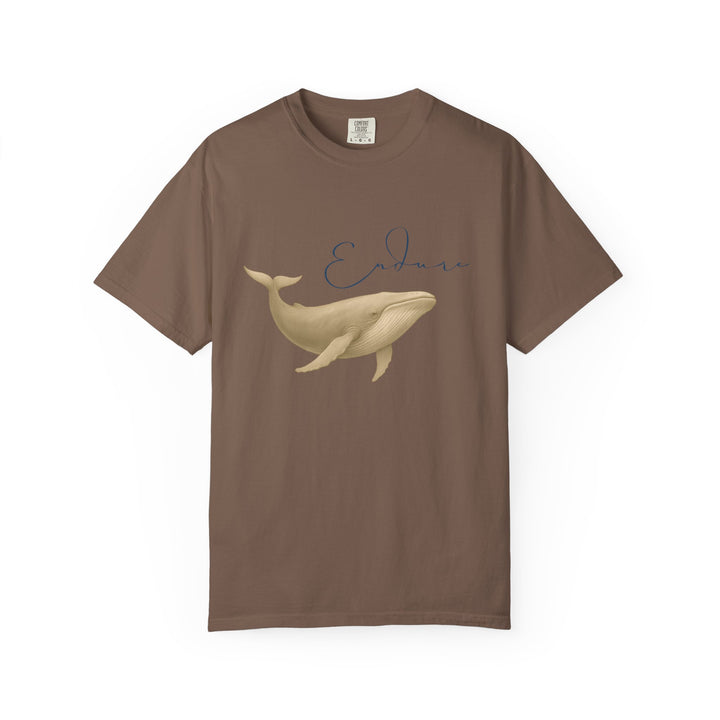 Endure – Blue Whale | Connected & Compassionate | Sketch Series by Pure Perspective App | Eco Friendly Graphic Tee