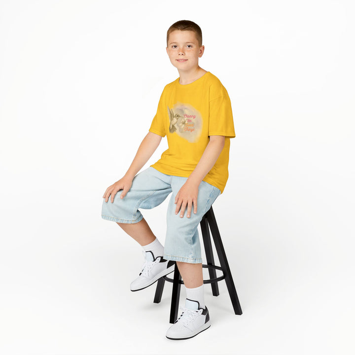 Kids Hummingbird Tee | Chasing the Sweet Things says "Look for Joy" | Sketch Design | Eco-Conscious | Hopeful & Healing