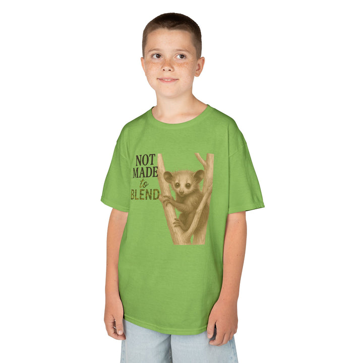 Kids Aye Aye Tee | "Not Made to Blend" | Sketch Design | Eco-Conscious | Reflective & Wise