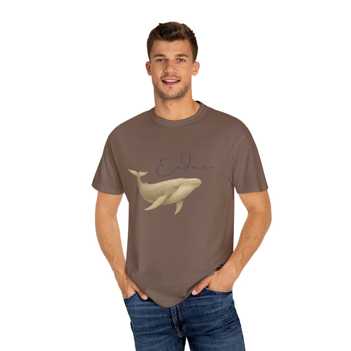 Endure – Blue Whale | Connected & Compassionate | Sketch Series by Pure Perspective App | Eco Friendly Graphic Tee