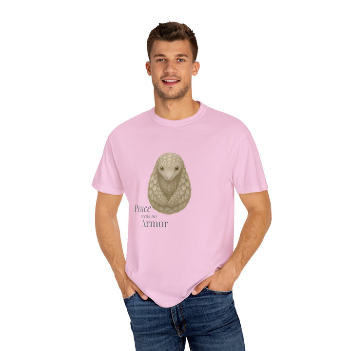 Peace Needs No Armor – Pangolin | Calm & Centered | Sketch Series by Pure Perspective | Eco Friendly Graphic Tee