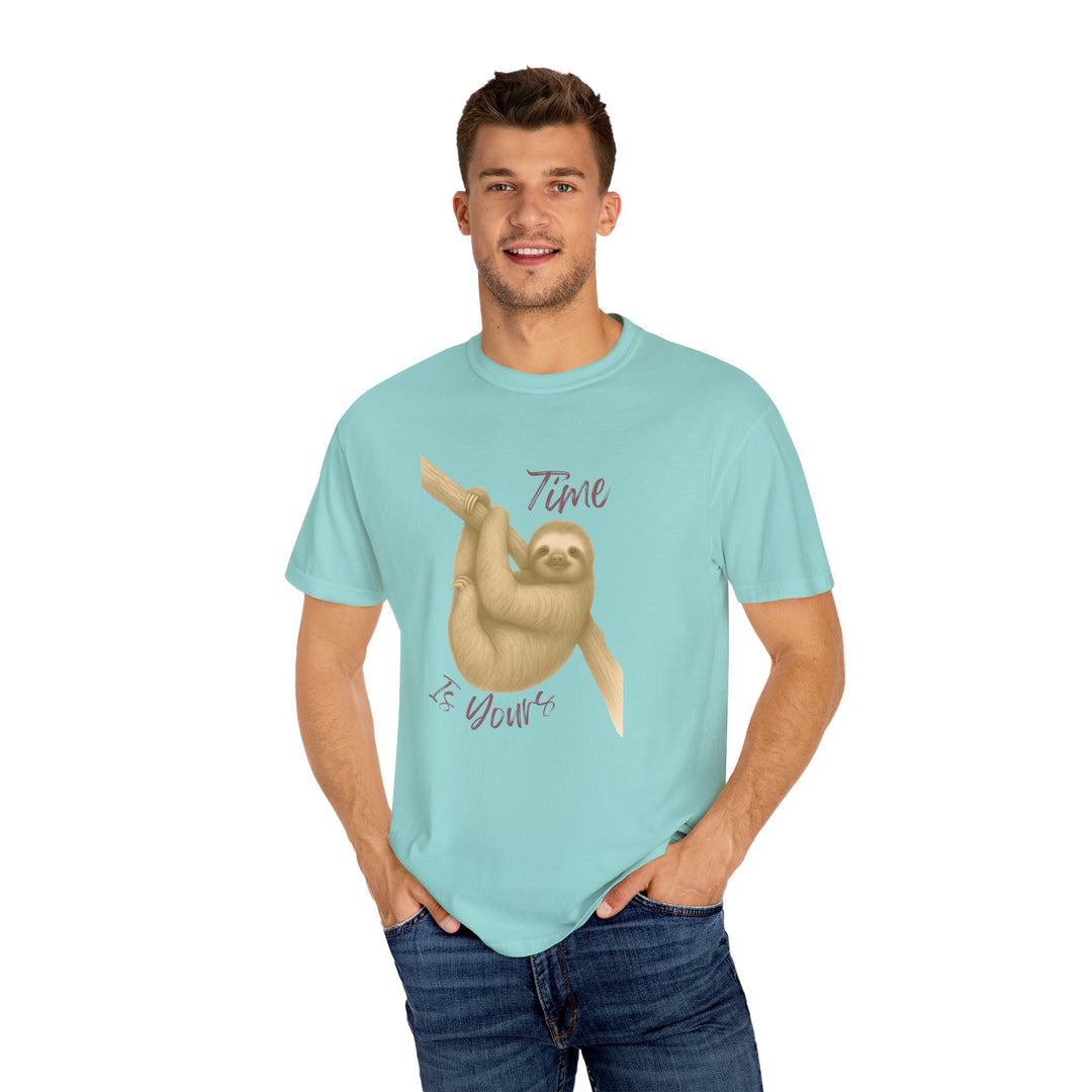 Time is Yours – Sloth | Joyful & Playful | Sketch Series by Pure Perspective | Eco Friendly Graphic Tee
