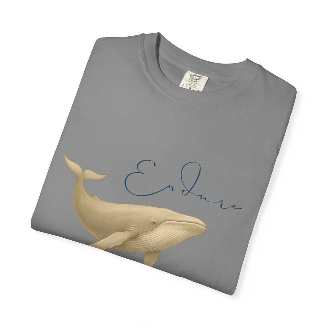 Endure – Blue Whale | Connected & Compassionate | Sketch Series by Pure Perspective App | Eco Friendly Graphic Tee