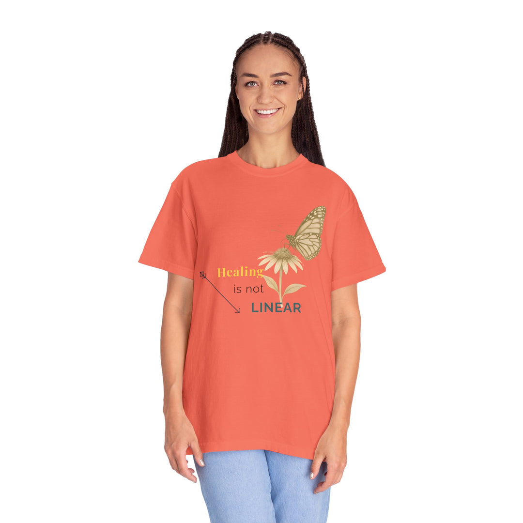 Healing is not Linear – Monarch Butterfly | Hopeful & Healing | Sketch Series by Pure Perspective App | Eco Friendly Graphic Tee