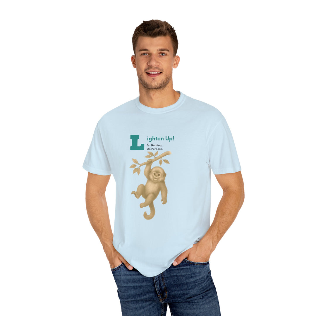 Lighten Up – Golden Snub-Nosed Monkey | Joyful & Playful | Sketch Series by Pure Perspective | Eco Friendly Graphic Tee